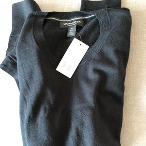 NWT black Banana Republic Luxury Blend Sweater